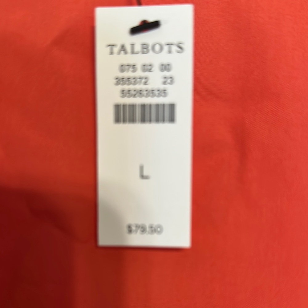 Women's Coral Talbots 3/4 sleeve Top - Picture 5 of 6